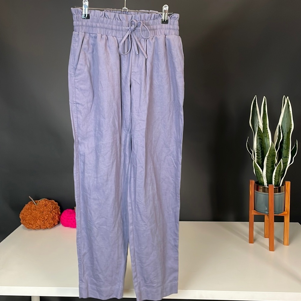 High Banded Waist Flow Women's Pants